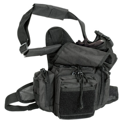 Ergo bag, Voodoo Tactical, tactical bag, ergonomic bag, black bag, gear bag, EDC bag, shoulder bag, sling bag